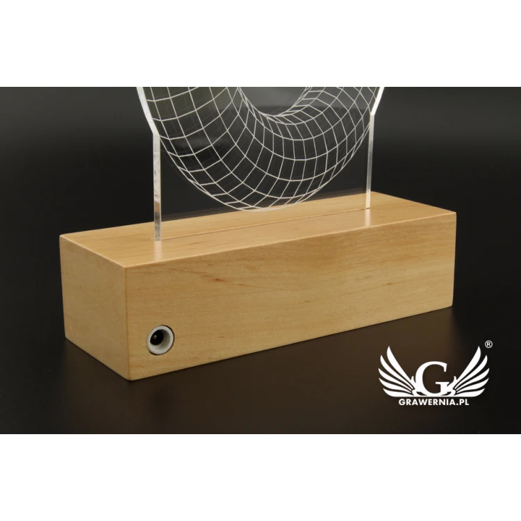 3D LED RGB Lampe mit Fernbedienung - L3D001