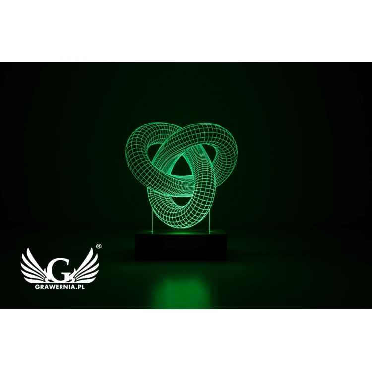 3D LED RGB Lampe mit Fernbedienung - L3D001