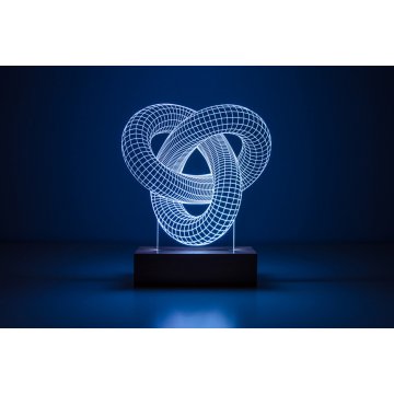 3D LED RGB Lampe mit Fernbedienung - L3D001