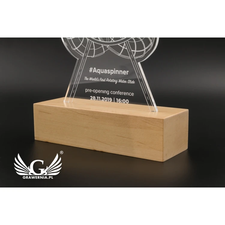 3D LED RGB Lampe mit individuellem Logo - ferngesteuert - L3D020