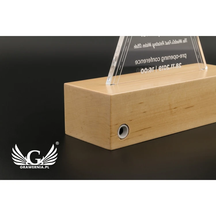 3D LED RGB Lampe mit individuellem Logo - ferngesteuert - L3D020