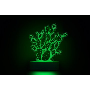 LED RGB Kaktus 2 Lampe - ferngesteuert - LED029