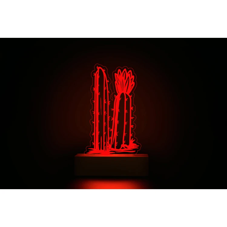 LED RGB Kaktus Lampe 3 - ferngesteuert - LED030