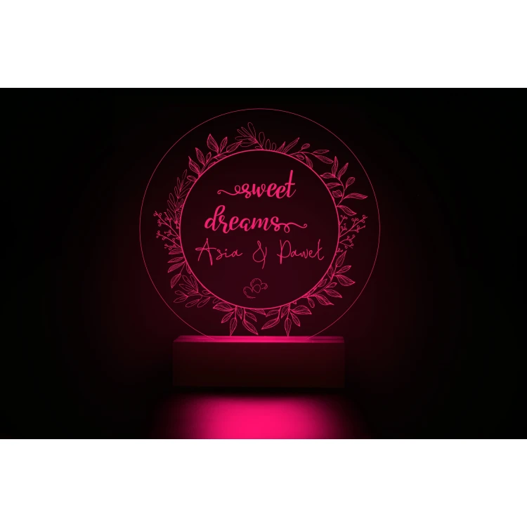LED RGB Lampe Sweet Dreams - Fernbedienung - LED025