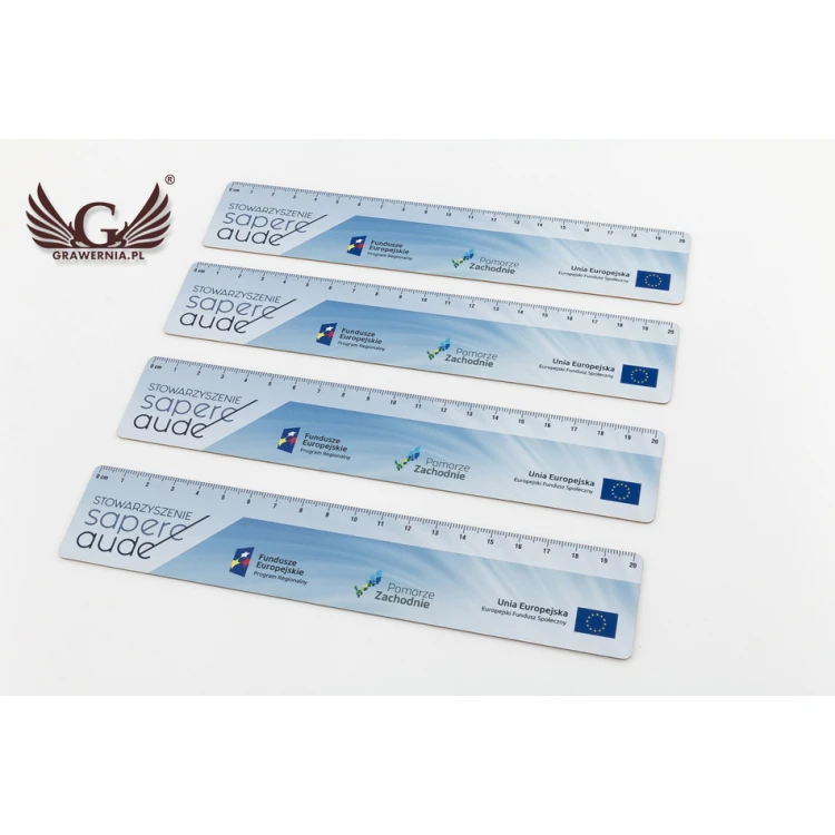 WERBE-LINEALE mit beliebigem farbigen UV-Druck - LIN002