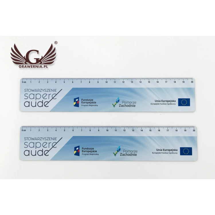 WERBE-LINEALE mit beliebigem farbigen UV-Druck - LIN002
