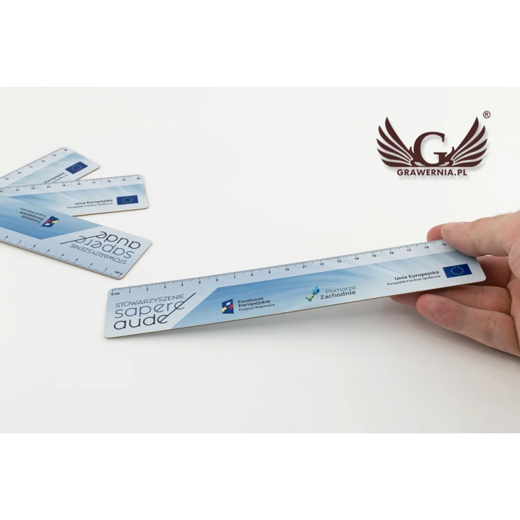 WERBE-LINEALE mit beliebigem farbigen UV-Druck - LIN002