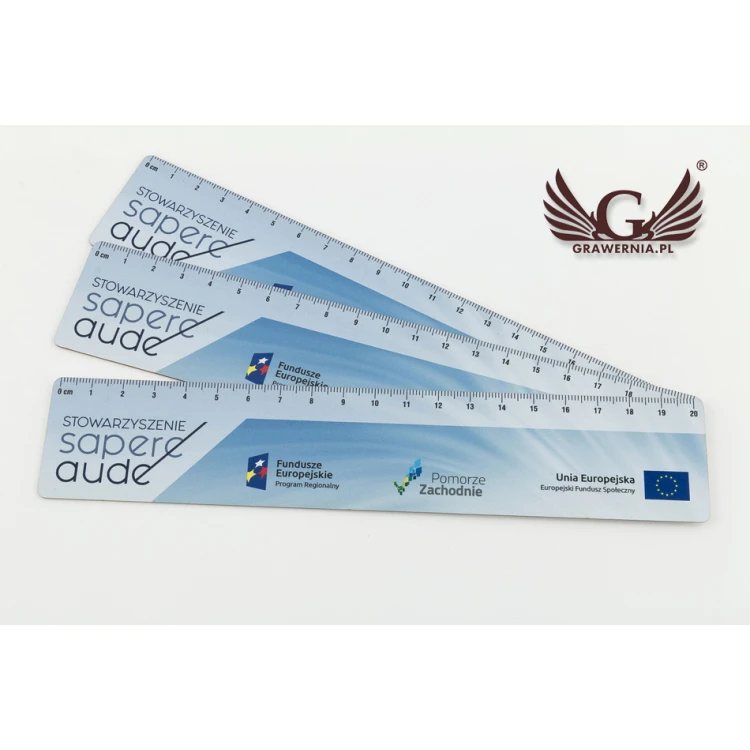 WERBE-LINEALE mit beliebigem farbigen UV-Druck - LIN002