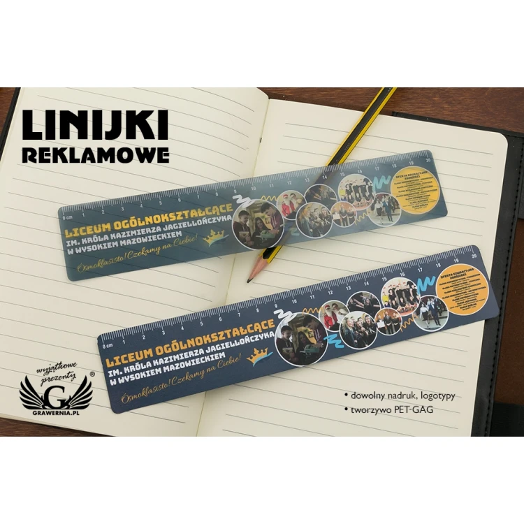 WERBE-LINEALE mit beliebigem farbigen UV-Druck - LIN007