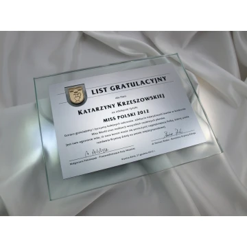 GLAS GRATULATIONSBRIEF in ETUI - DSZ021 - horizontal
