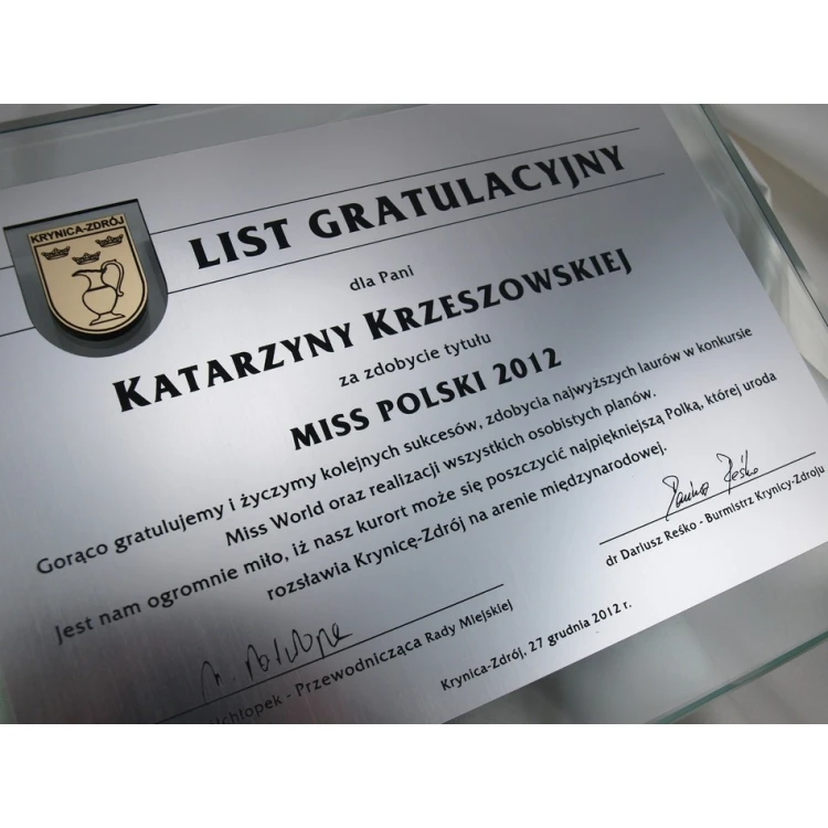 GLAS GRATULATIONSBRIEF in ETUI - DSZ021 - horizontal