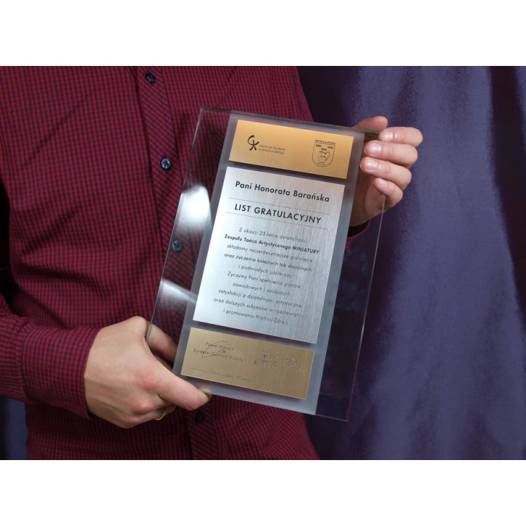 GLAS GRATULATIONSBRIEF - DSZ017