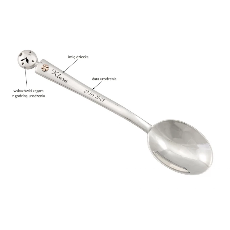 TAUFLÖFFEL MIT VIERBLÄTTRIGEM KLEE - Modell SRB023