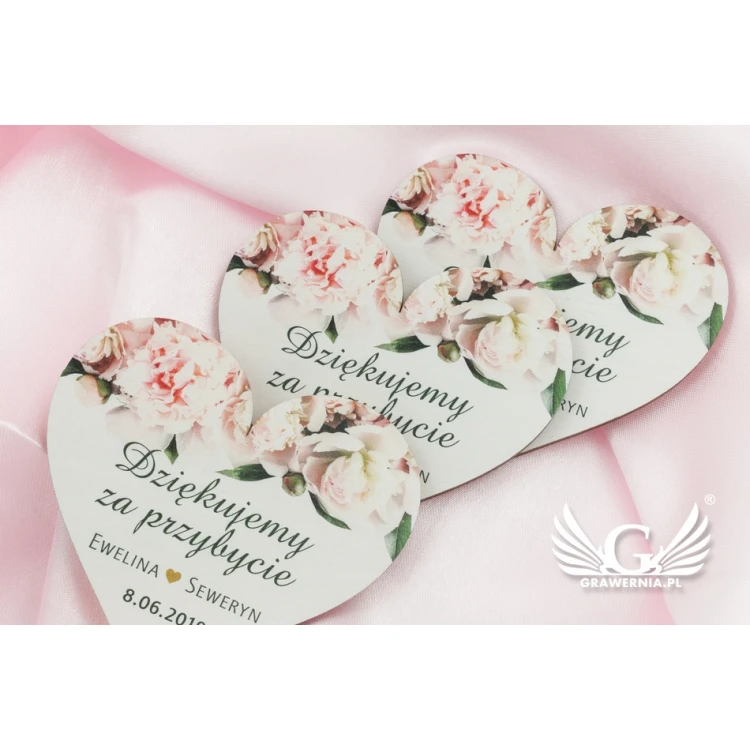 Holzmagnete - Dankeschön für Gäste - farbiger UV-Druck - MGN015