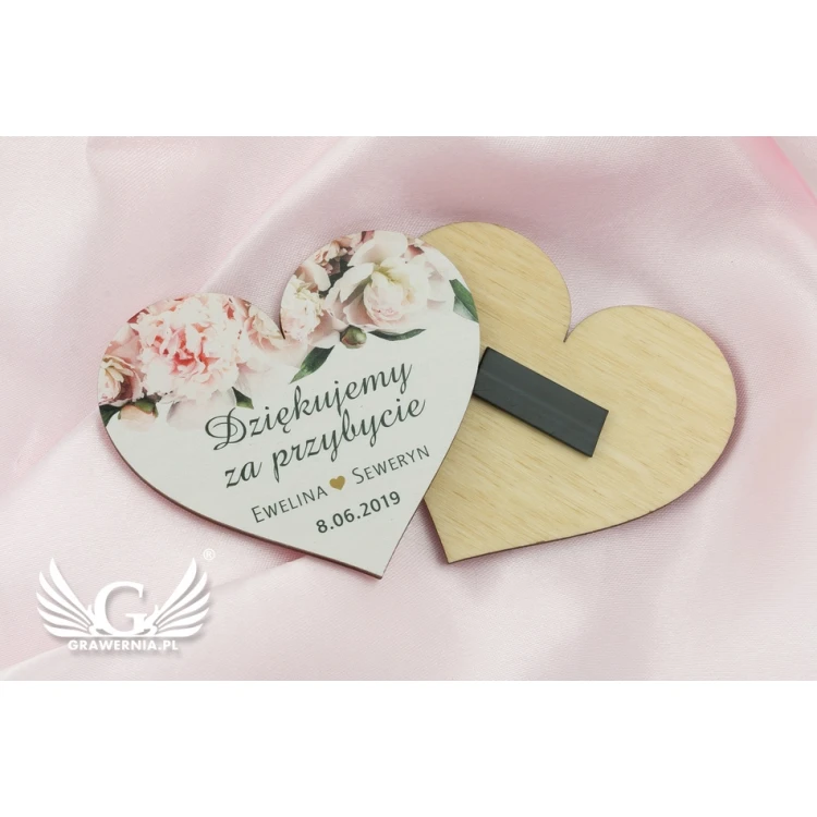 Holzmagnete - Dankeschön für Gäste - farbiger UV-Druck - MGN015