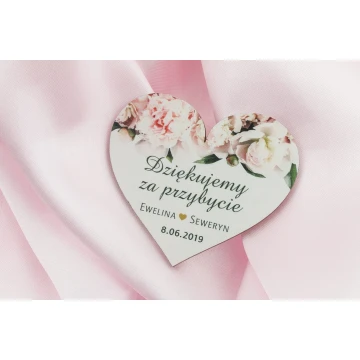 Holzmagnete - Dankeschön für Gäste - farbiger UV-Druck - MGN015