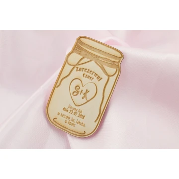 Holzmagnete "Reserviere Zeit" - Lasergraviert - MGN001