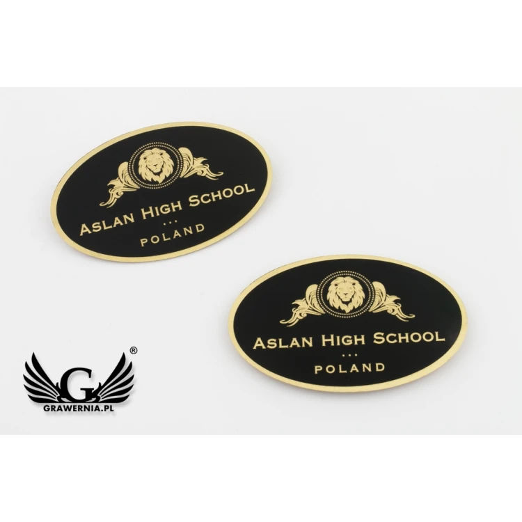 Exklusive Messingmagnete mit Ihrem Logo - Abmessungen: 50x30mm - PS032