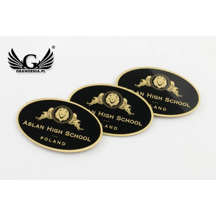 Exklusive Messingmagnete mit Ihrem Logo - Abmessungen: 50x30mm - PS032