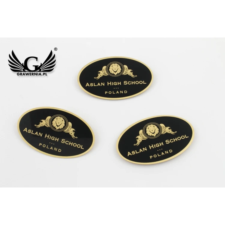Exklusive Messingmagnete mit Ihrem Logo - Abmessungen: 50x30mm - PS032