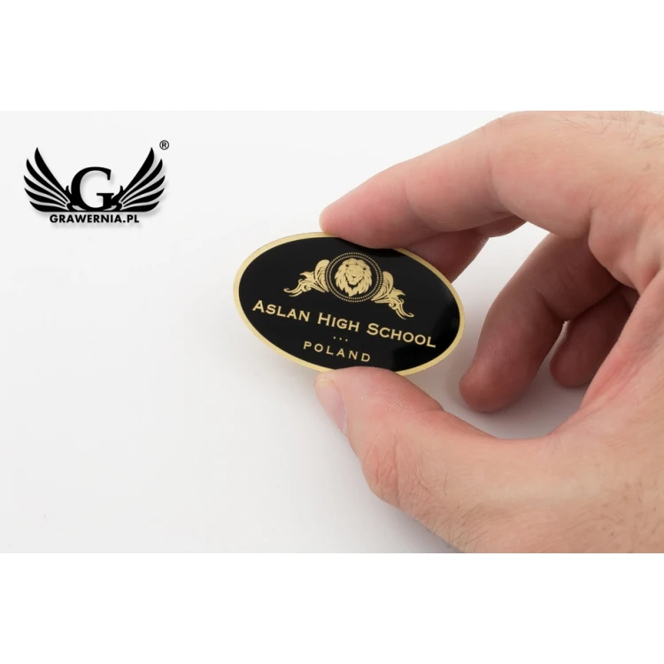 Exklusive Messingmagnete mit Ihrem Logo - Abmessungen: 50x30mm - PS032