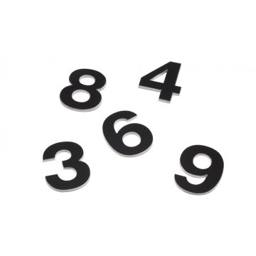 Kleine Ziffern und Buchstaben lasergeschnitten - CL005