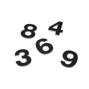Kleine Ziffern und Buchstaben lasergeschnitten - CL005