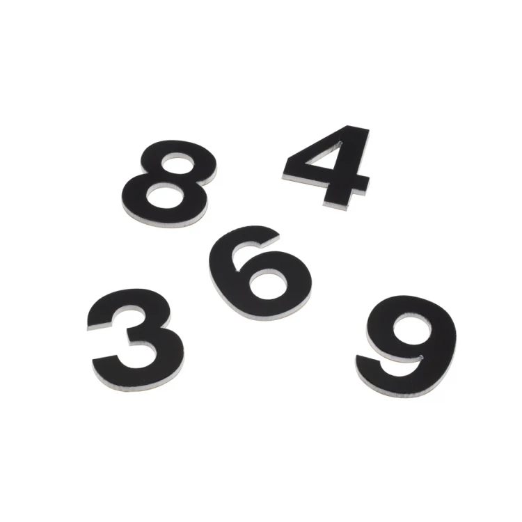 Kleine Ziffern und Buchstaben lasergeschnitten - CL005
