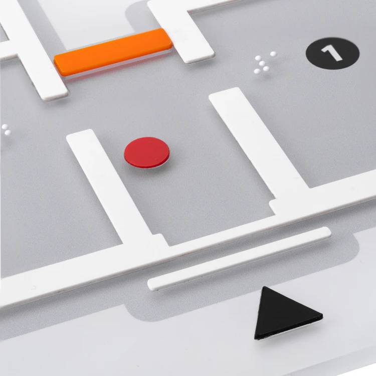 Kleiner Taktile Plan mit Braille-Schrift - Plexi und ADA - Maße: 420x297mm - TAB534