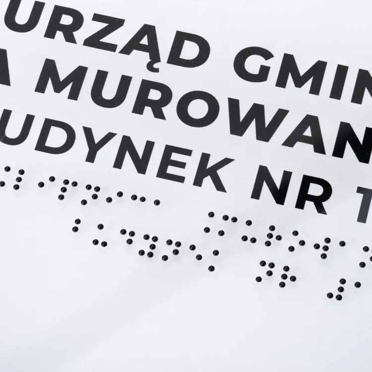 Kleiner Taktile Plan mit Braille-Schrift - Plexi und ADA - Maße: 420x297mm - TAB534