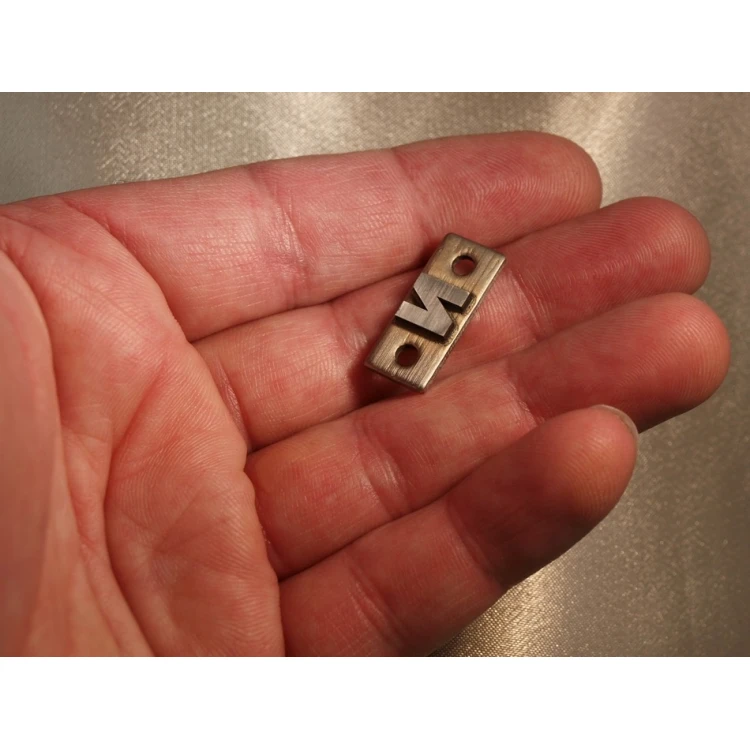 Stahlmatrize / Stempel 23x10mm Gravurtiefe etwa 1,5mm