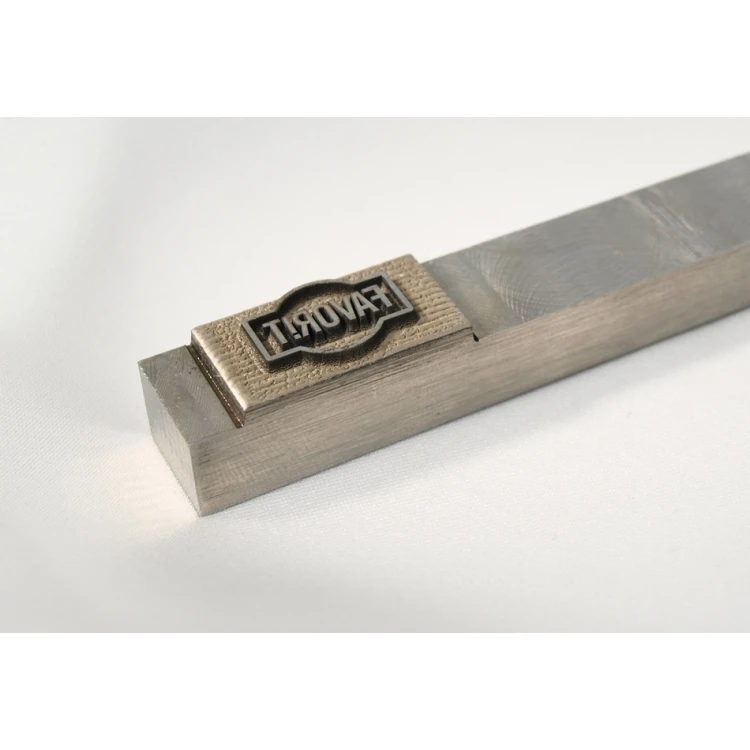 Stahlmatrize / Stempel 20x10,2mm Gravurtiefe etwa 1mm
