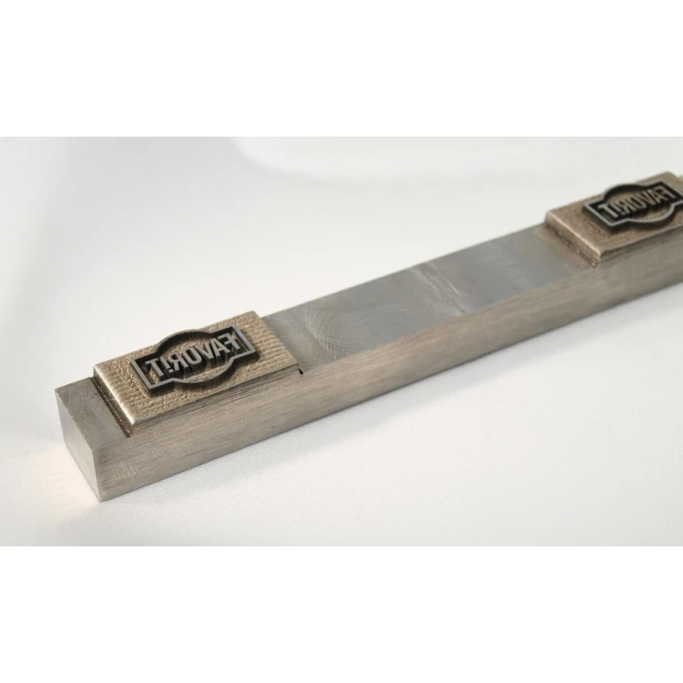 Stahlmatrize / Stempel 20x10,2mm Gravurtiefe etwa 1mm