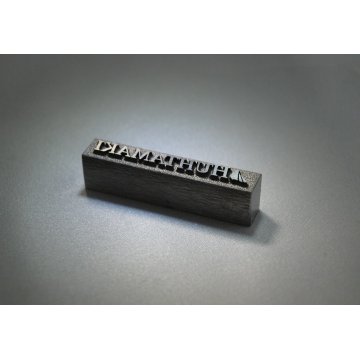 Stahlmatrize / Stempel 42x7mm Gravurtiefe etwa 1mm