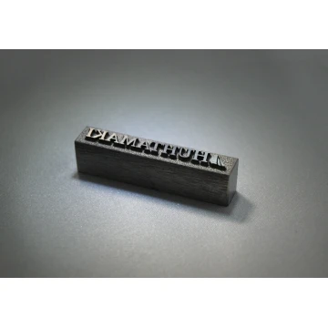 Stahlmatrize / Stempel 42x7mm Gravurtiefe etwa 1mm