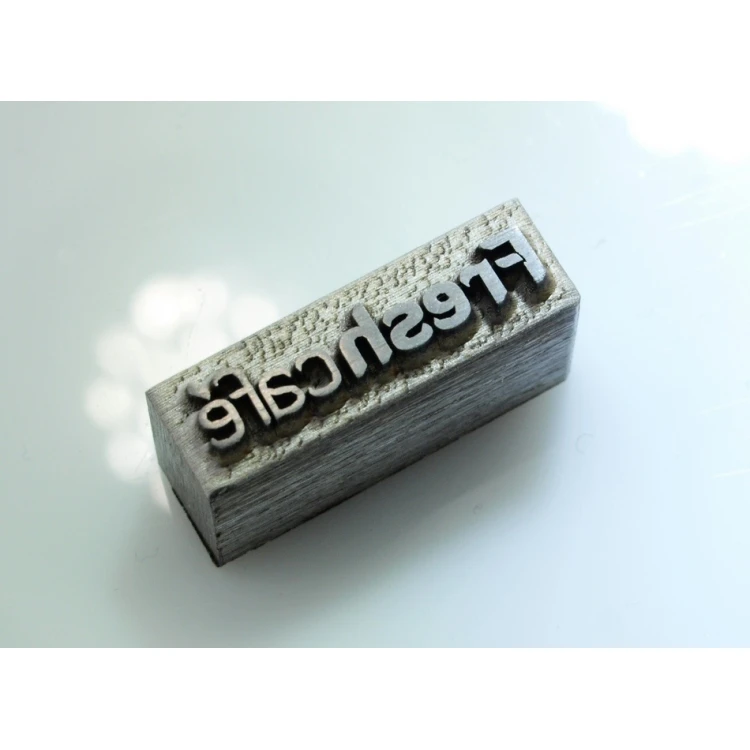 Stahlmatrize / Stempel 16,8 x 3,5mm Gravurtiefe etwa 1,3mm