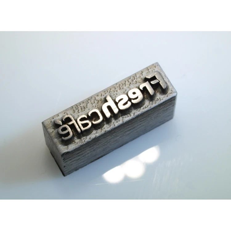 Stahlmatrize / Stempel 16,8 x 3,5mm Gravurtiefe etwa 1,3mm