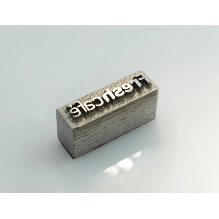 Stahlmatrize / Stempel 16,8 x 3,5mm Gravurtiefe etwa 1,3mm