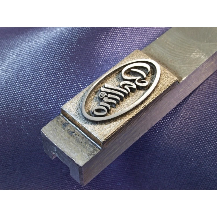 Stahlmatrize / Stempel 20x10,2mm Gravurtiefe etwa 1mm