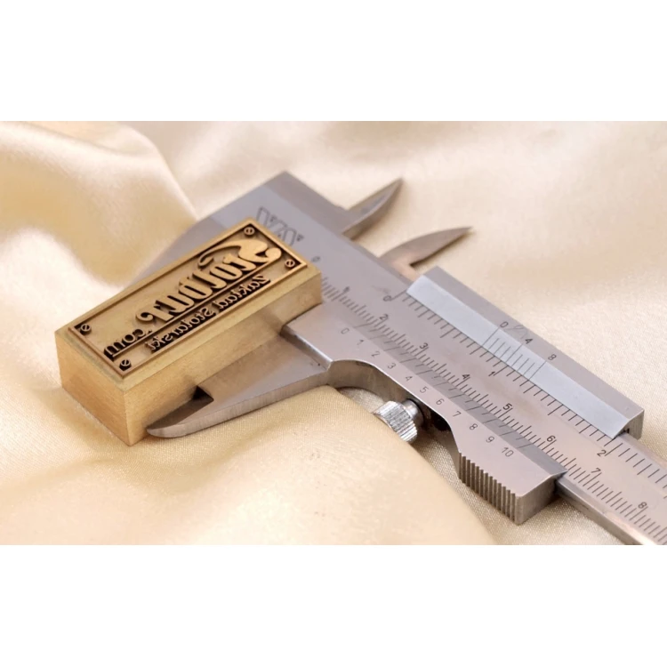 Messing-Matrize / Stempel 43x19mm Gravurtiefe etwa 1,5mm