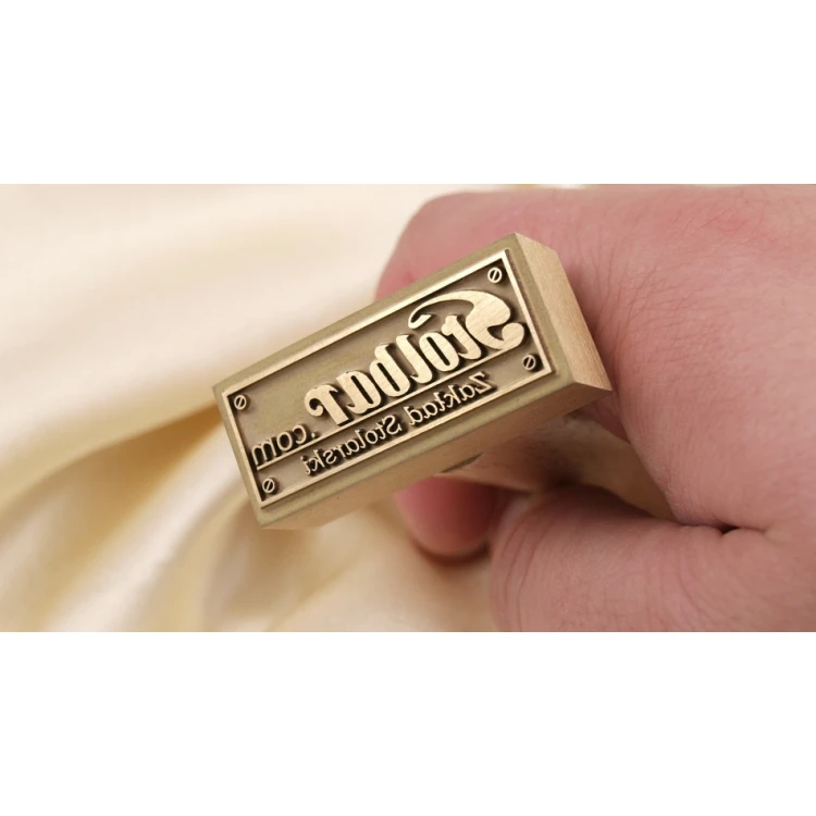 Messing-Matrize / Stempel 43x19mm Gravurtiefe etwa 1,5mm