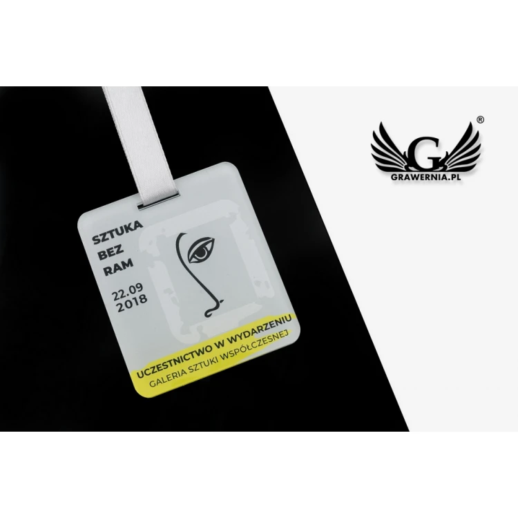 UV-Druck-Acrylmedaille - Art - Abmessungen: 60x68mm - MGR071