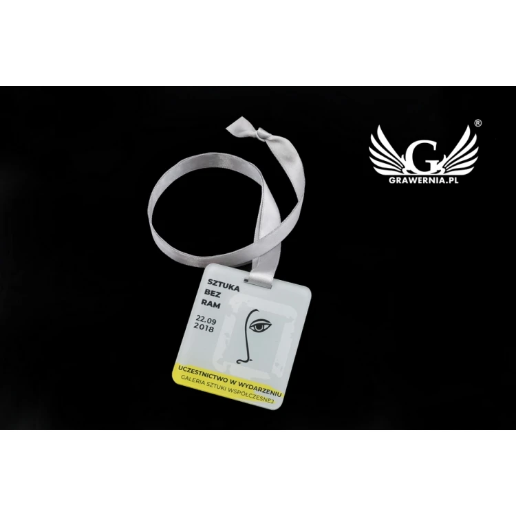UV-Druck-Acrylmedaille - Art - Abmessungen: 60x68mm - MGR071
