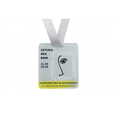 UV-Druck-Acrylmedaille - Art - Abmessungen: 60x68mm - MGR071