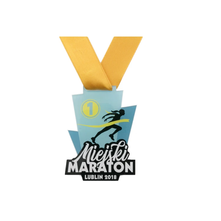 Akrylmedaille - Marathon - Maße: 70x93mm - UV-Druck - MGR066