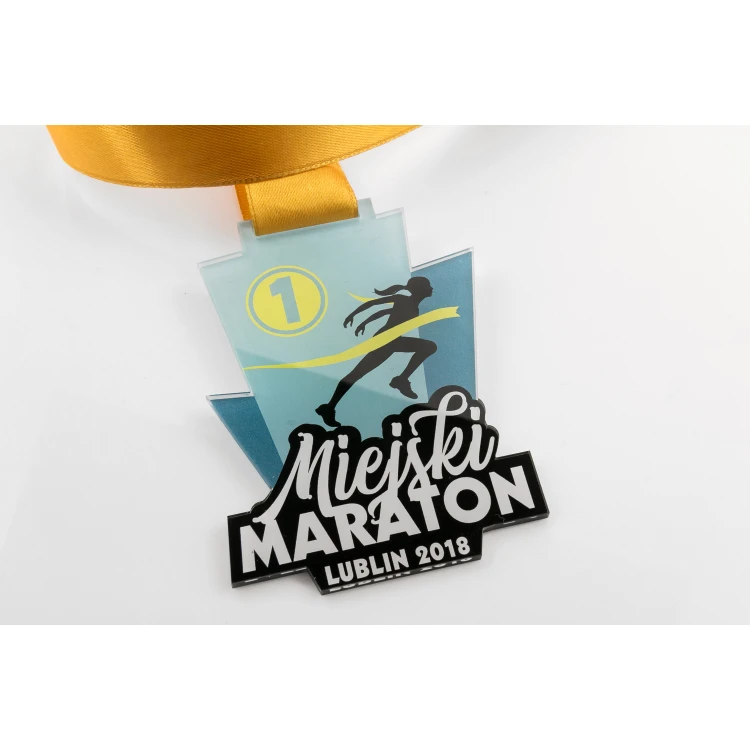 Akrylmedaille - Marathon - Maße: 70x93mm - UV-Druck - MGR066