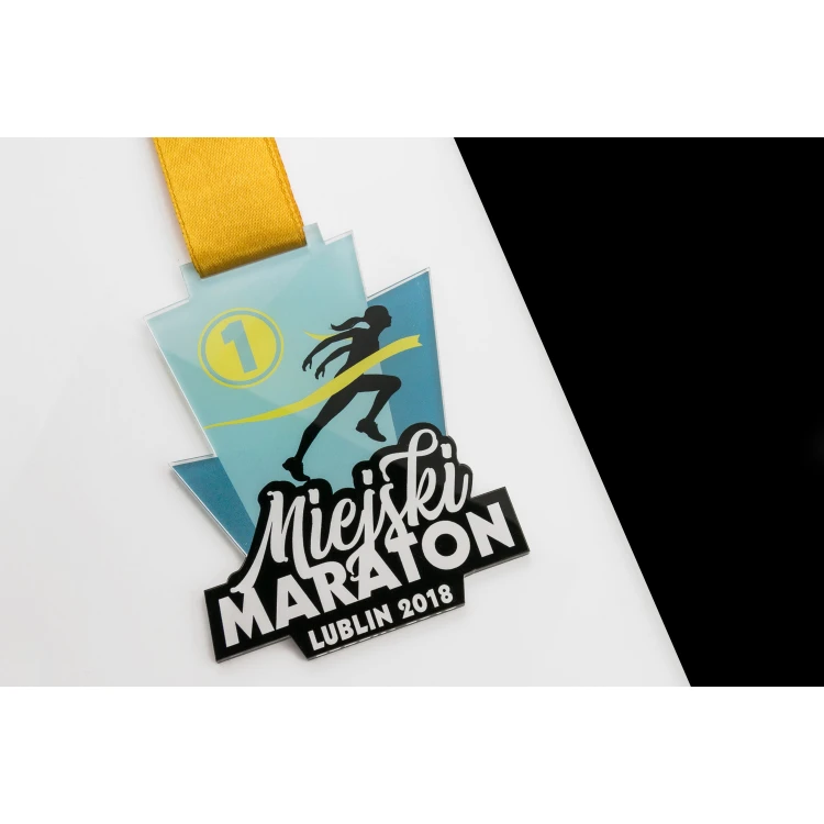 Akrylmedaille - Marathon - Maße: 70x93mm - UV-Druck - MGR066