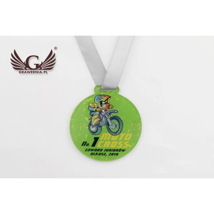 Acrylmedaille UV-Druck - Motocross - Durchmesser: 60mm - MGR064