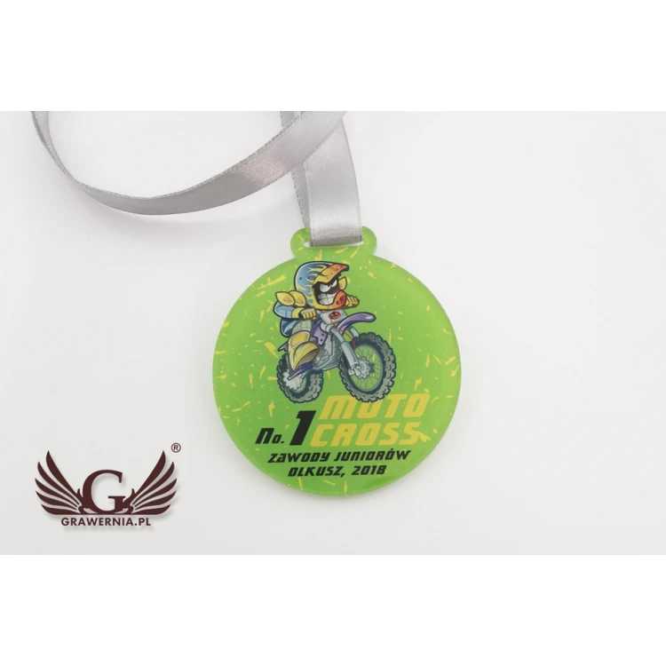 Acrylmedaille UV-Druck - Motocross - Durchmesser: 60mm - MGR064