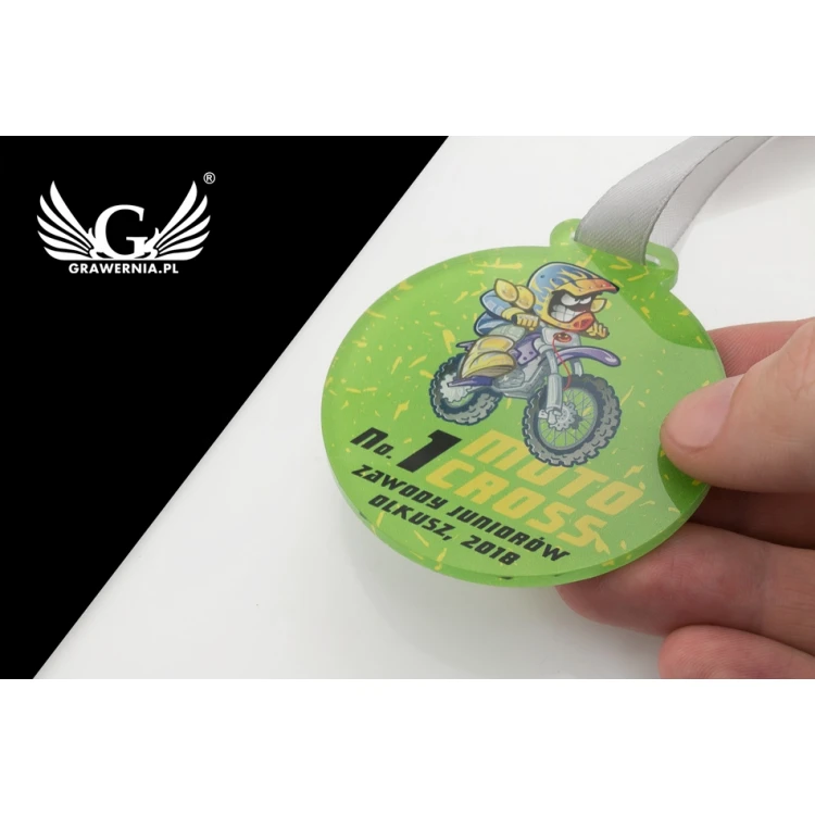 Acrylmedaille UV-Druck - Motocross - Durchmesser: 60mm - MGR064